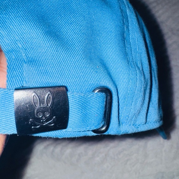 Psycho Bunny Kids Blue Cap with White Bunny Logo - Picture 3 of 5